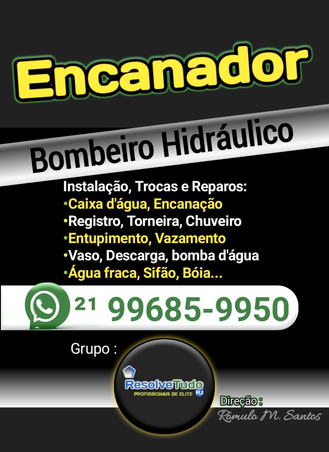 Encanador em Campo Grande - RJ | Bombeiro Hidráulico - Eletricista ...